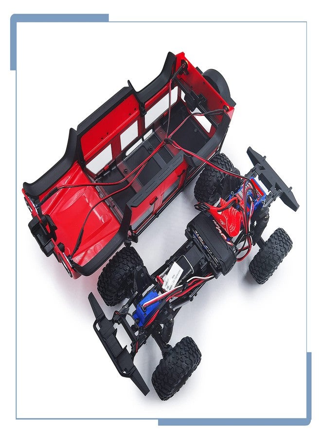 مجموعة مصابيح أمامية بيضاء وخلفية حمراء بتقنية LED من زوليكار RC، مُخصصة لترقية سيارة TRX4M بمقياس 1/18، وملحقات سيارات الزحف التي تعمل بالتحكم عن بعد. - Image 2